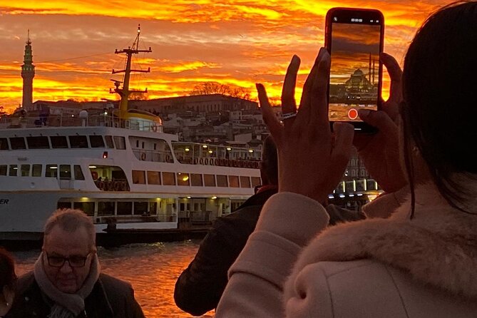 Istanbul Sunset Cruise on the Bosphorus - Galata Bridge and the Modern Waterfront