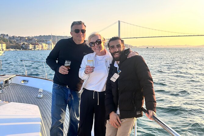 Istanbul Sunset Yacht Cruise on the Bosphorus with Transfers - Anadolu Hisarı and the Asian-side palaces