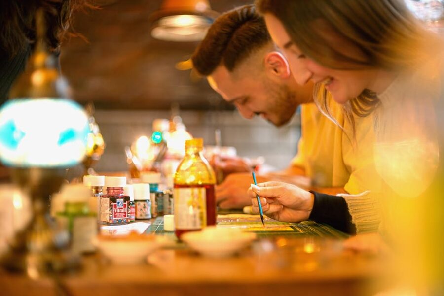 Istanbul: Traditional Stained Glass Painting Workshop - Starting at Merhaba Pastanesi in Sirkeci