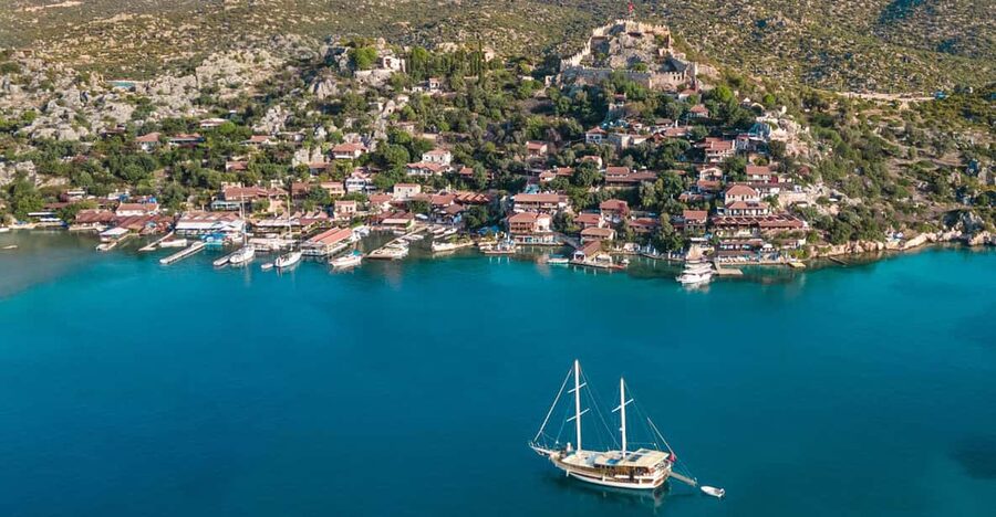 Kas: (Small Group) Day Trip to Kekova Island, Demre & Myra - Esmeralda Bay provides the main lunch pause