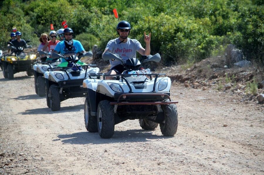 Kemer: Quad Safari Experience - The Canyon Stop and Swimming Break