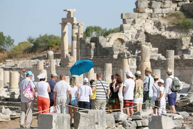 Kusadasi: Ephesus & House of Mary Small Group Tour w/Lunch - The Library of Celsus and the Great Theatre