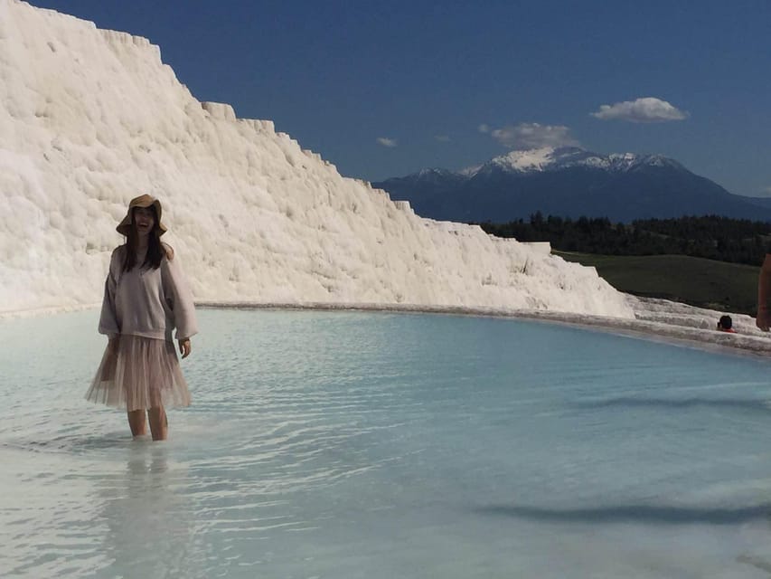 Kusadasi: Guided Pamukkale Tour - White terraces shaped by hot water