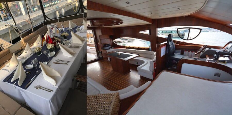 Luxury Private Yacht Rental - The Bosphorus bridges and the narrow waterway
