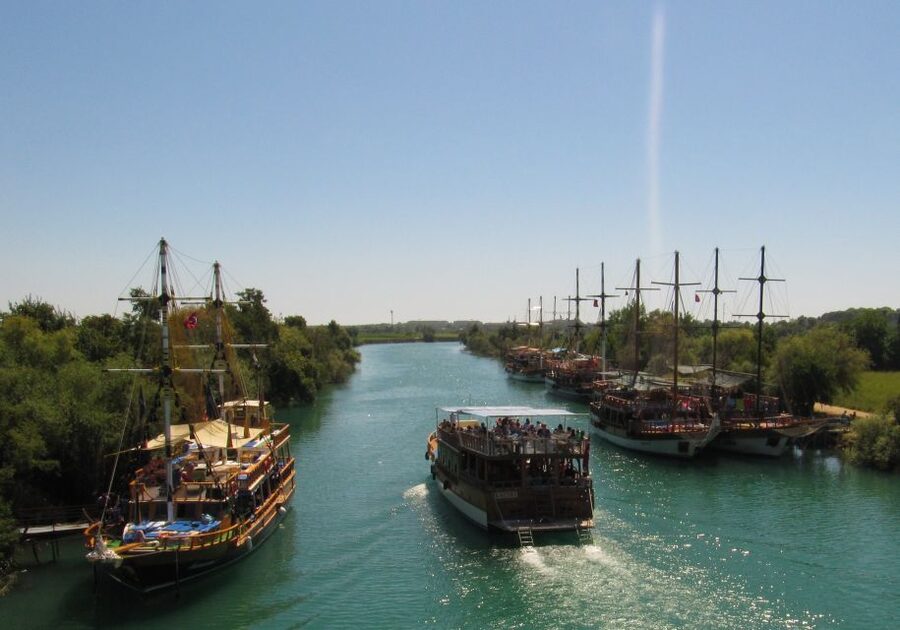 Manavgat Cruise & Grand Bazaar w/Lunch and Unlimited Drinks - Cruising the Manavgat River beneath the Taurus Mountains