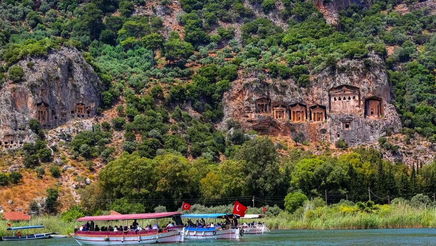 Marmaris: Dalyan Cruise, Turtle Beach & Mud Baths with Lunch - From Marmaris to Dalyan by road and boat