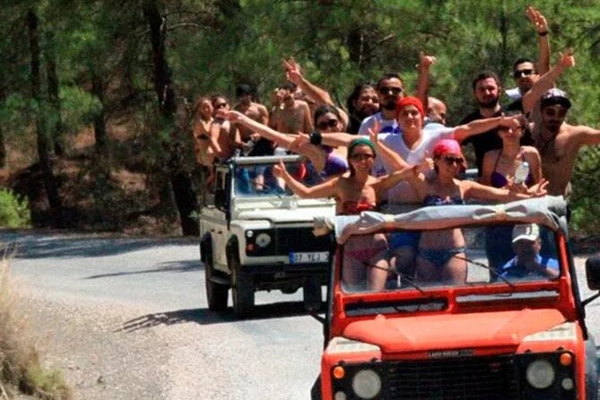 Marmaris Jeep Safari Tour With Waterfall and Water Fights - Turgut Waterfall is cold, scenic, and slippery
