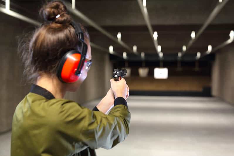 Marmaris: Shooting Range Experience with Hotel Transfers - Getting fitted with eye and ear protection