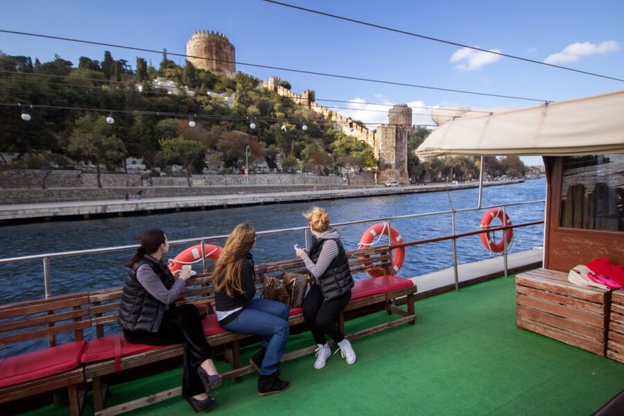 Morning Bosphorus Cruise and Spice Bazaar - Cruising between Europe and Asia
