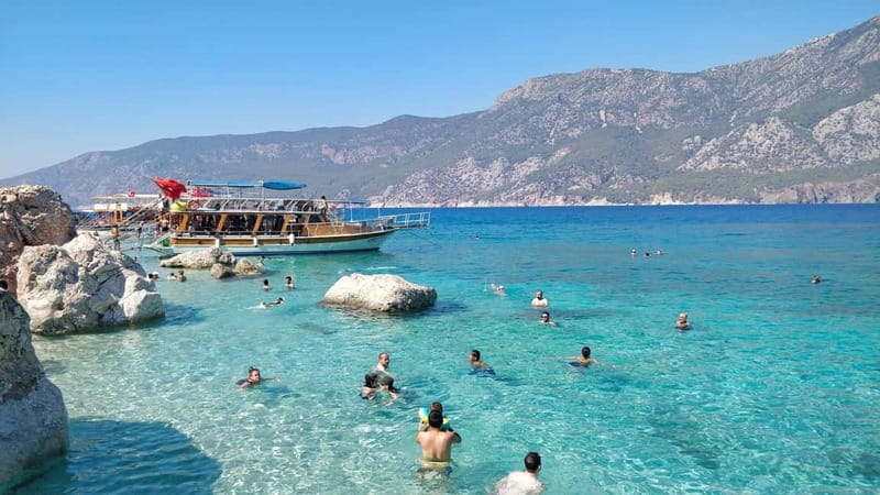 Oludeniz: Butterfly Valley, St. Nicholas Island incl. Lunch - Leaving Belcekiz Beach for the Blue Cave