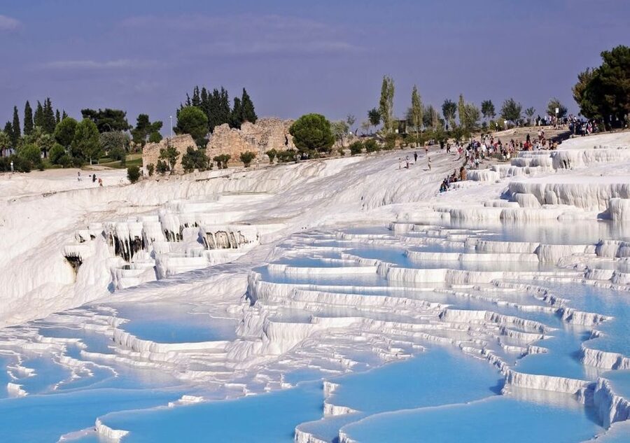 Pamukkale: City Highlights Tour with Lunch & Hotel Transfers - The white travertines are the visual centerpiece