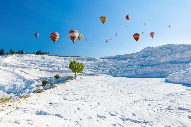 Pamukkale : Hot Air Balloon Sunrise Flight w/Transfer - One hour above the Pamukkale travertines