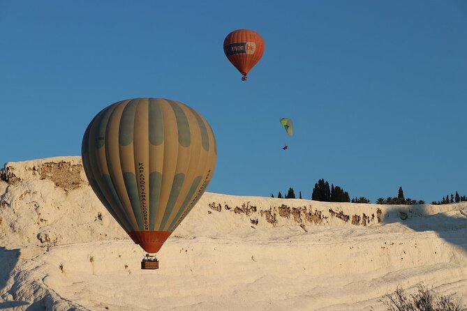 Pamukkale Hot Air Balloon w/Flight Certificates,Champagne Toast & Hotel Transfer - The biggest risk is not the balloon