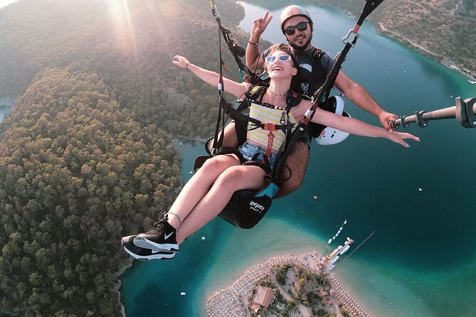 Paragliding In Fethiye Oludeniz, Turkey - The flight over the lagoon and coast