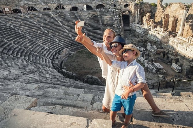 Perge, Aspendos and Waterfalls Sightseeing Tour - Lunch by the river, with costs to watch