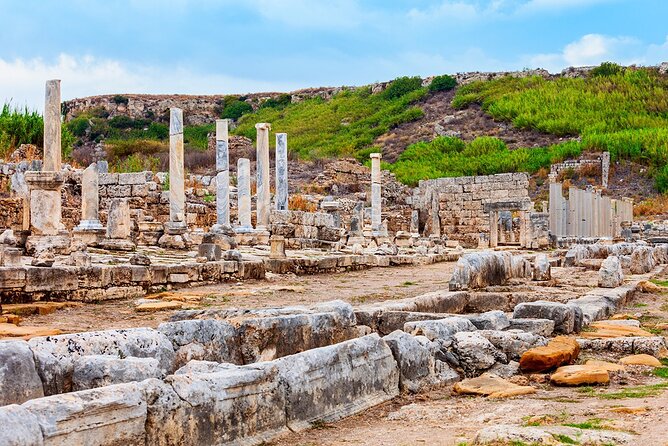Perge Aspendos Aquaduct Side with Waterfall - Manavgat Waterfall: a short natural pause
