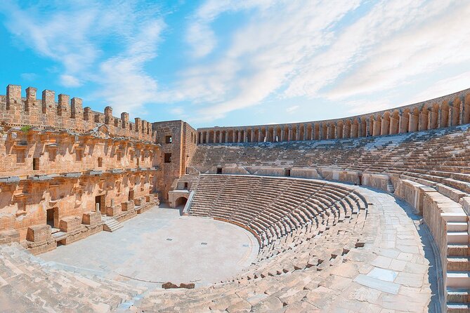 Perge Aspendos Aquaduct Side with Waterfall - Aspendos: an almost complete theater