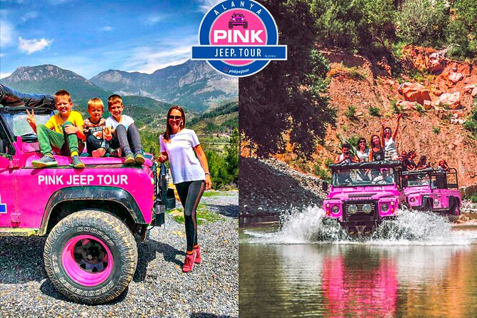 PINK JEEP TOUR - Alanya Jeep Safari - Seyir Terasi and Alanya From Above