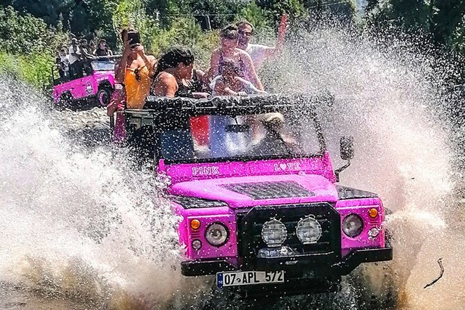 PINK JEEP TOUR - Alanya Jeep Safari - The Ride, Water Guns, and Mountain Villages