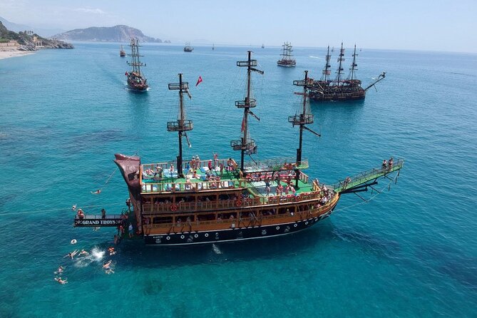 Pirate Boat Tour With Foam Party in Alanya - Boarding near Alanya harbor