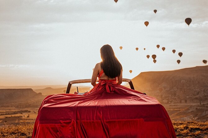 Private Classic Car Tour in Capadoccia with Pick Up - Rose Valley: pink rock and changing light
