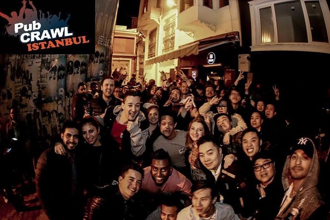 Pub Crawl Istanbul / Rooftop Clubs & Party Bus - Rooftop Drinks and the Fire Show