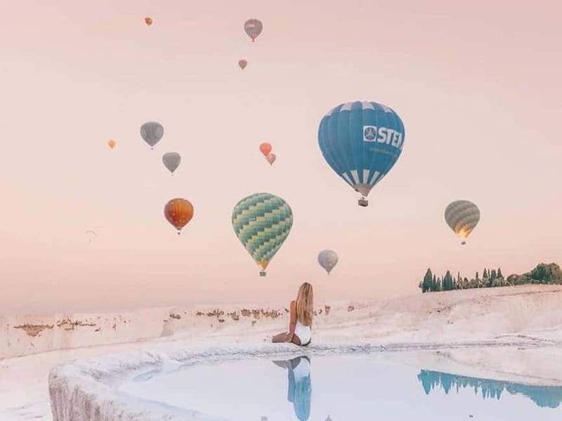 Side/Alanya: Pamukkale Hot Air Balloon Flight w/Lunch - Watching the balloon prepare for takeoff