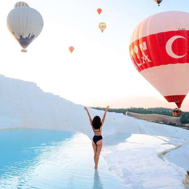 Side/Alanya: Pamukkale Hot Air Balloon Flight w/Lunch - Sunrise over the Cotton Castle and Hierapolis