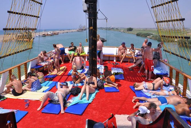 Side: Dolphin Island Boat Tour with Foam Party and Lunch - Lunch arrives while the boat sails onward
