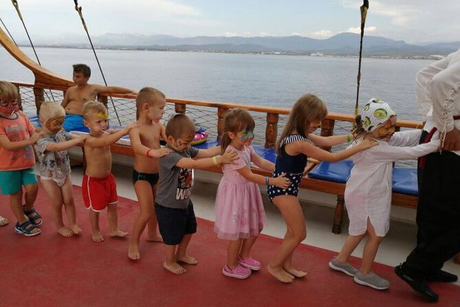 Side: Dolphin Island Boat Tour with Foam Party and Lunch - The final sandy swim at Manavgat Bosphorus