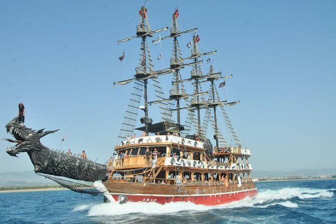 Side: Dolphin Island Boat Tour with Foam Party and Lunch - First stop: 45 minutes at Manavgat Bosphorus