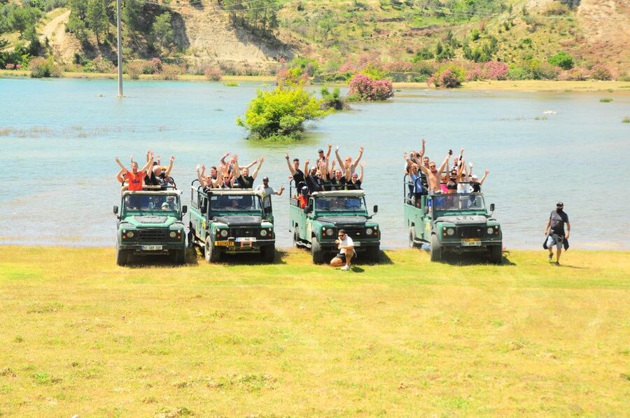 Side: Green Canyon and Waterfall Jeep Safari with Lunch - From your Side hotel to the mountain roads