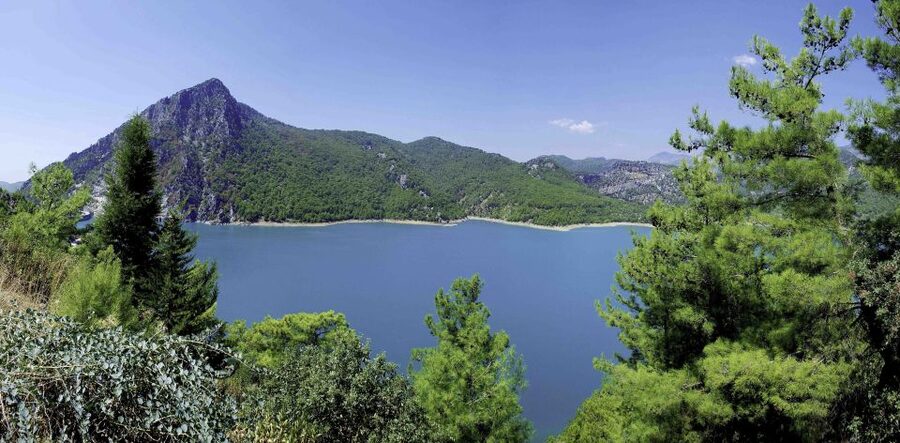 Side: Green Canyon Boat Trip & Bus Safari with Lunch - Green Lake and the Oymapinar Dam boat ride