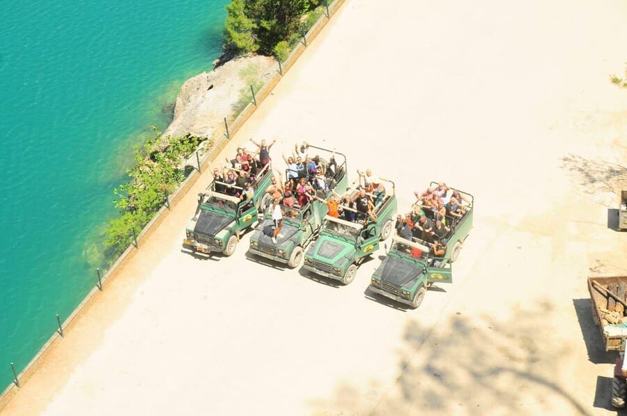 Side Green Canyon Off-Road Jeep Safari Adventure with Lunch - The optional-feeling extras: boat rides and cold water
