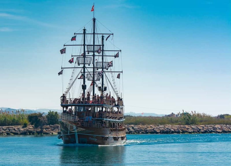 Side: Pirate Boat Trip with Lunch & Swimming Stops - Starting at Baba A Boat beside the Manavgat River