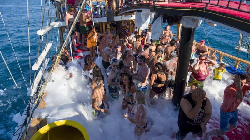 Side: Pirate Boat Trip with Lunch & Swimming Stops - Lunch Served While the Coast Slides Past