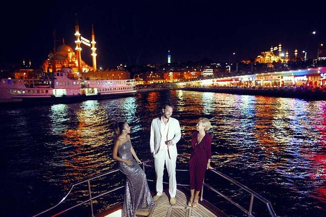 Stage Front Bosphorus Dinner Cruise with Pickup & Drinks included - Hotel pickup from central Istanbul