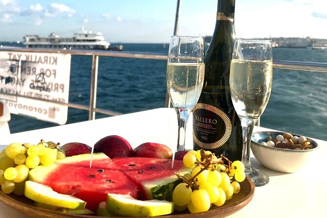 Sunset or Daytime Istanbul Guided Luxury Yacht Cruise with Snacks - Crossing Beneath Istanbul’s Bridges