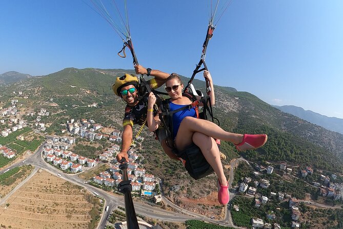 Tandem Paragliding in Alanya, Antalya Turkey with a Licensed Guide - From Alanya streets to the mountain launch