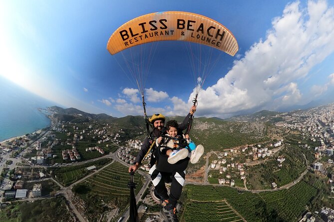Tandem Paragliding in Alanya, Antalya Turkey with a Licensed Guide - A gentle flight or a more dramatic ride