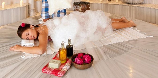 Turkish Bath Experience with Massage from Belek - The peeling and foam massage