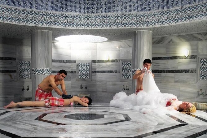 Turkish Bath tour in Antalya Türkiye - Sauna, steam room, and the 40 to 45 degree warm-up
