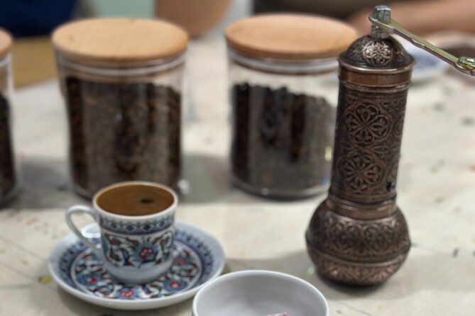 Turkish Coffee on Sand Workshop: Gift Set - Grinding beans and preparing coffee in a cezve