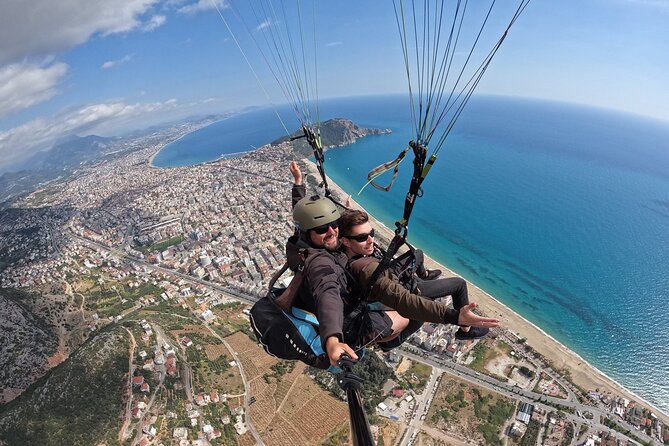 Ulusky Paragliding Alanya - Cleopatra Beach from the air